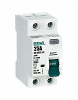 Выключатель дифференциального тока (УЗО) 2п 25А 30мА тип AC 6кА УЗО-03 DEKraft 14207DEK