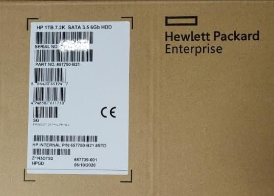 657750-B21 657739-001 Жесткий диск HP 1TB 7.2K 6G 3.5 SATA 512n MDL SC - фото 1 - id-p73427725