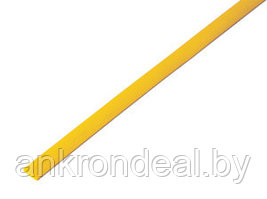 Термоусаживаемая трубка REXANT 5,0/2,5 мм, желтая, упаковка 50 шт. по 1 м
