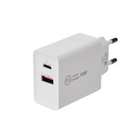 Сетевое зарядное устройство REXANT Type-C + USB 3.0 с Quick charge, белое