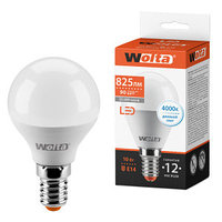 Лампа светодиодная "Шар G45" 10Вт 800лм 4000К Е14 (50шт/уп) WOLTA