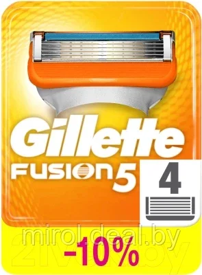 Набор сменных кассет Gillette Fusion - фото 2 - id-p189673233