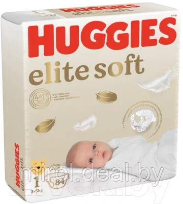 Подгузники детские Huggies Elite Soft 1 Mega - фото 2 - id-p189677750