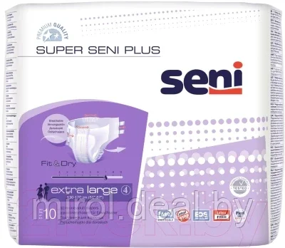 Подгузники для взрослых Seni Super Plus Extra Large - фото 1 - id-p189676219