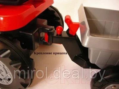 Каталка детская Полесье Turbo трактор с педалями и полуприцепом / 52681 - фото 5 - id-p189675966