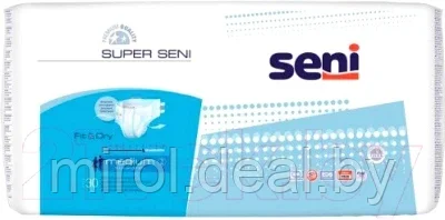 Подгузники для взрослых Seni Super Air Medium - фото 1 - id-p189677832