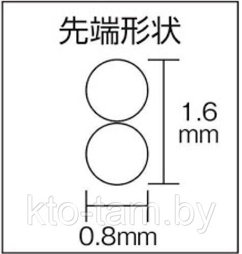 KEIBA Mini Epo Плоскогубцы KMC-407 Круглый стержень из нержавеющей стали Япония - фото 5 - id-p189680777