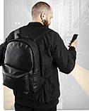 Сумка мужская, рюкзак городской, Urban, черный, фото 5