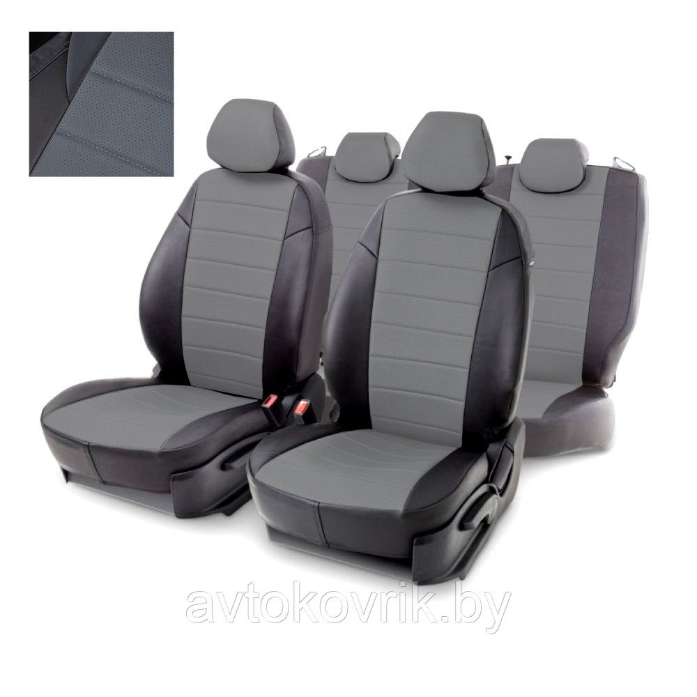 Чехлы для Chevrolet Cobalt 2011-2015 из экокожи для автомобильных сидений - фото 1 - id-p116374389