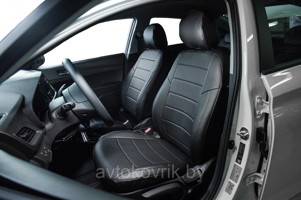 Чехлы для Chevrolet Cobalt 2011-2015 из экокожи для автомобильных сидений - фото 5 - id-p116374389