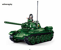 Конструктор SLUBAN Танк Т34/85 497 дет.