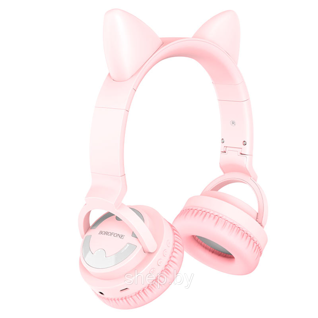Беспроводные наушники Borofone BO18 ("кошачьи ушки") цвет: белый,розовый,черный - фото 2 - id-p189696819