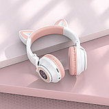 Беспроводные наушники Borofone BO18 ("кошачьи ушки") цвет: белый,розовый,черный, фото 7
