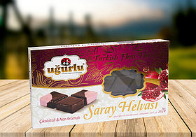 Дворцовая халва Ugurlu со вкусом граната в шоколаде, 280 гр  (Турция)