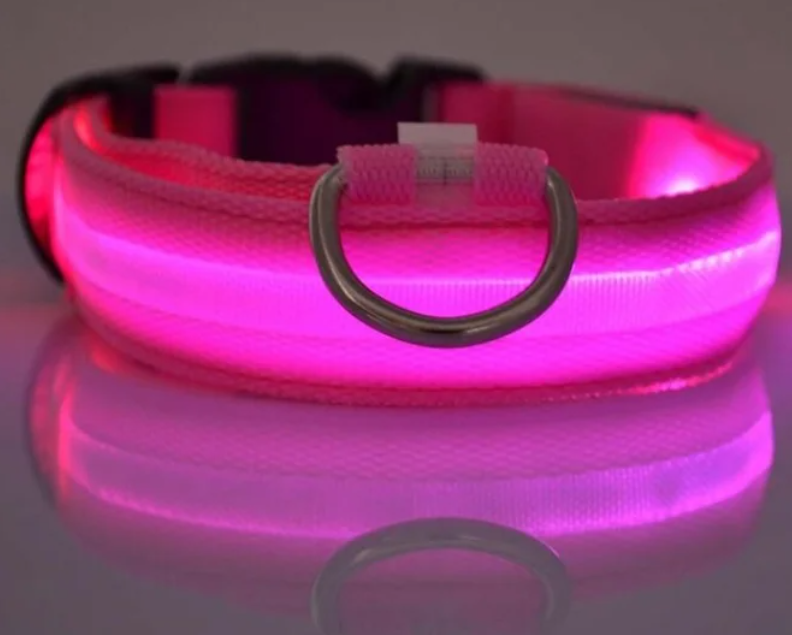 Светящийся ошейник для собак (3 режима) Glowing Dog Collar - фото 4 - id-p189701612