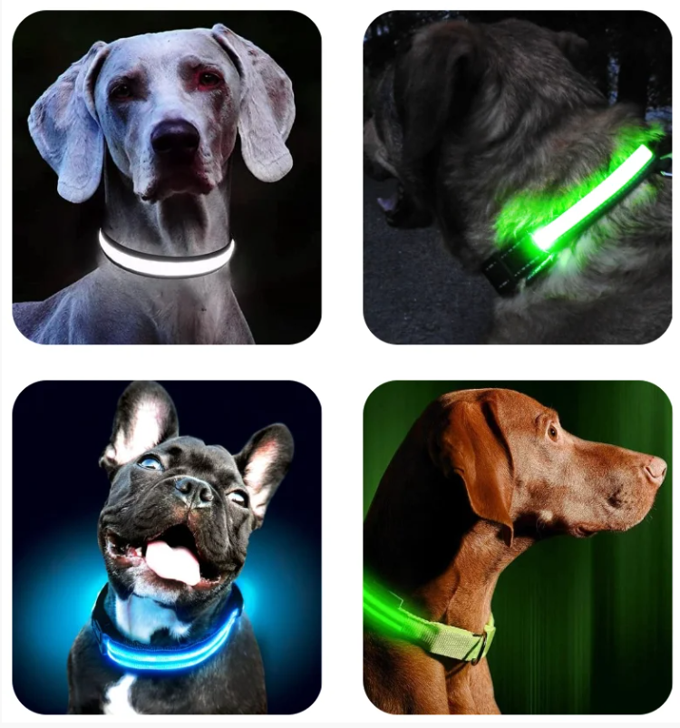 Светящийся ошейник для собак (3 режима) Glowing Dog Collar - фото 9 - id-p189701612