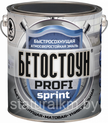 Бетостоун PROFI «SPRINT» (быстросохнущая атмосферостойкая эмаль для бетона)