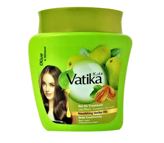 Маска для волос Олива и Миндаль (Vatika Olive & Almond), 500г глубокое кондиционирование - фото 1 - id-p189709260