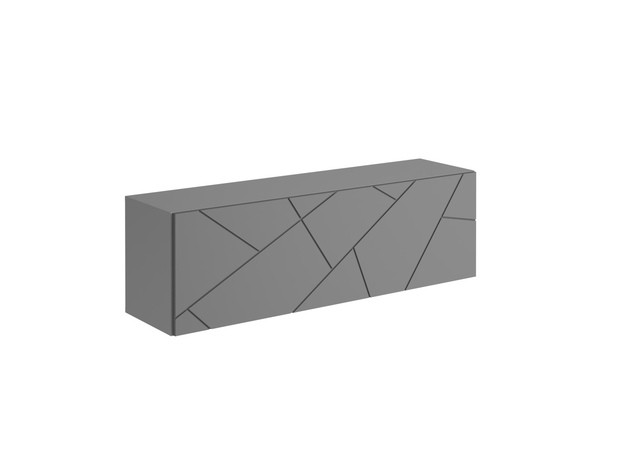 Шкаф навесной Гранж ШН-004 (серый шифер/матовая графит софт) - фото 1 - id-p189708551