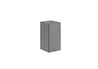 Шкаф навесной Гранж ШН-001 (серый шифер/матовая графит софт)