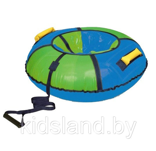 Надувная ватрушка (тюбинг) NIKA 85 см "Голубой-зеленый" с автокамерой