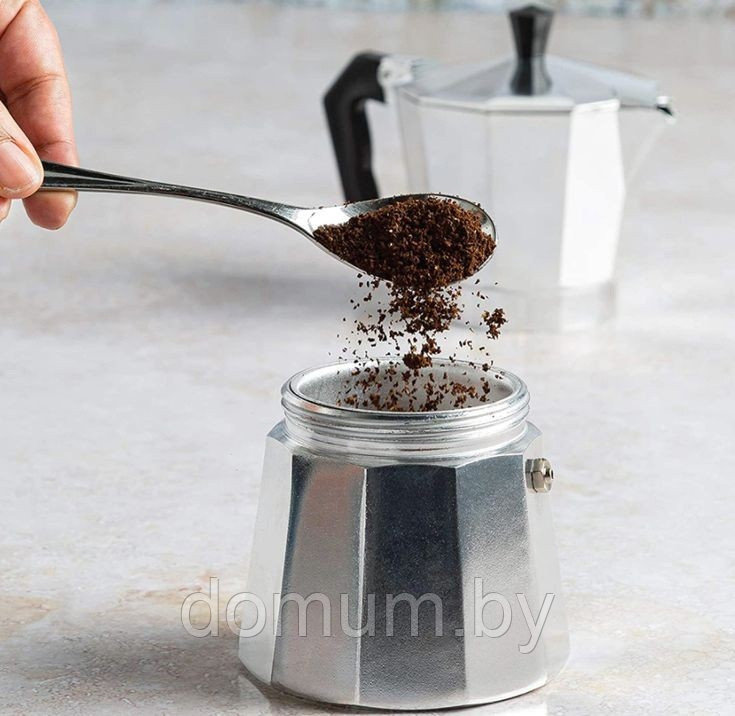 Гейзерная кофеварка из алюминия Bohmann 300мл (6 порций) BH-9406 - фото 2 - id-p189720259