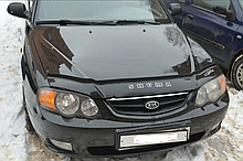 Дефлектор капота - мухобойка, KIA Shuma II 2001-2004, VIP TUNING