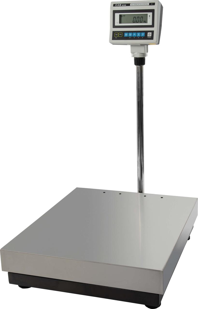 Товарные весы электронные CAS DBII-LCD до 600 кг двухдиапазонные c большой платформой