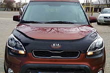 Дефлектор капота - мухобойка, KIA Soul 2011–2013, VIP TUNING