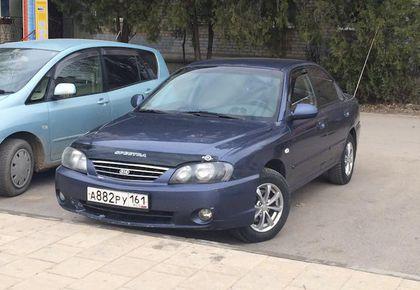 Дефлектор капота - мухобойка, KIA Spectra 2005-..., VIP TUNING