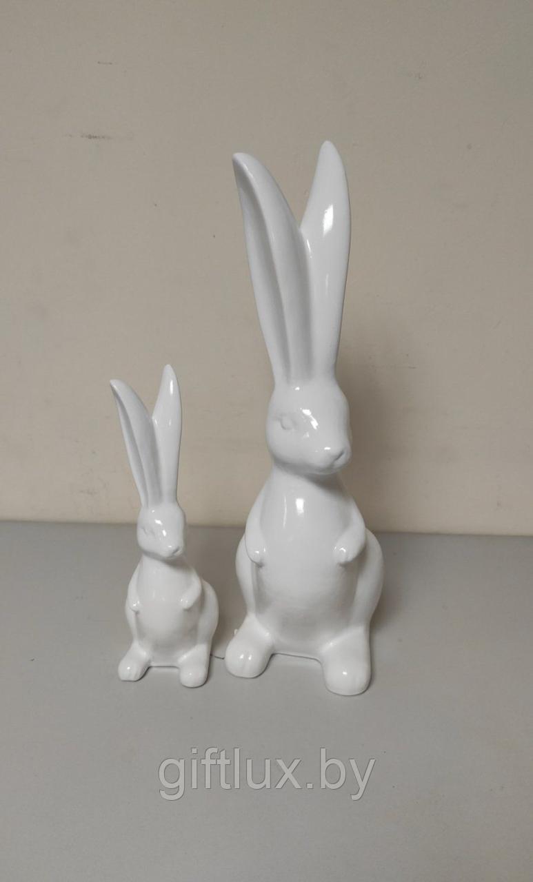 Кролики сувенир,гипс, 6*18 см (№11) - фото 1 - id-p189737721