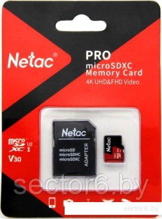 Карта памяти Netac P500 Extreme Pro 128GB NT02P500PRO-128G-R + адаптер, фото 2