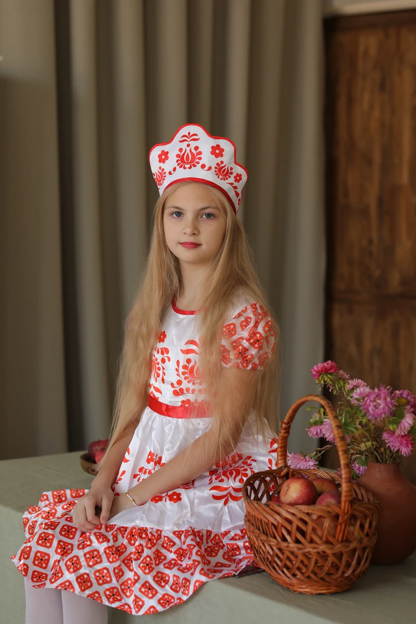 Детский карнавальный костюм Аленушка Пуговка 1005 к-18 - фото 9 - id-p155857498