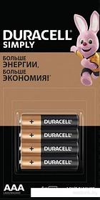 Батарейки DURACELL Simply AAA LR03 4 шт.