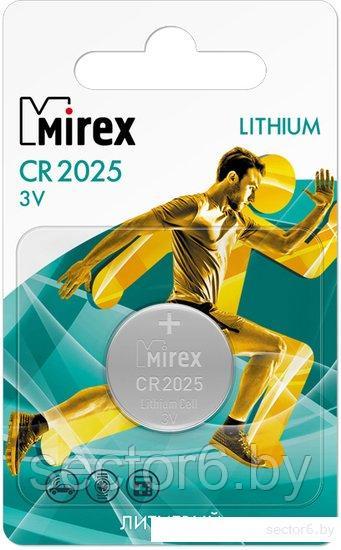 Батарейка Mirex CR2025 литиевая блистер 2 шт 23702-CR2025-E2 - фото 1 - id-p189742824