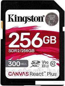 Карта памяти Kingston Canvas React Plus SDXC 256GB