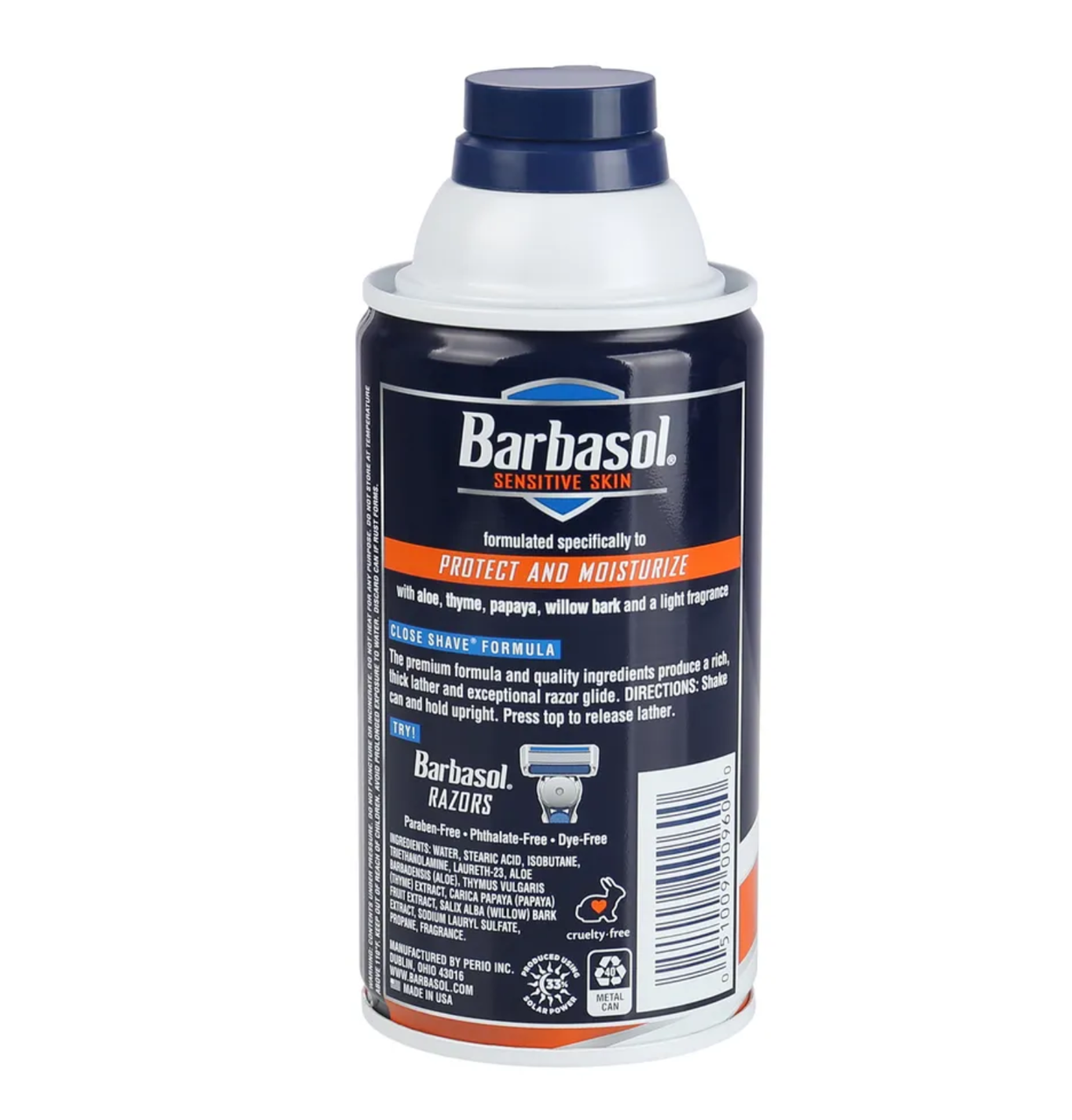 Крем-пена для бритья Barbasol Sensitive Skin Shaving Cream, 283 г - фото 2 - id-p189748537