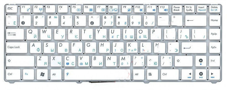 Клавиатура для Asus Eee PC 1201. RU