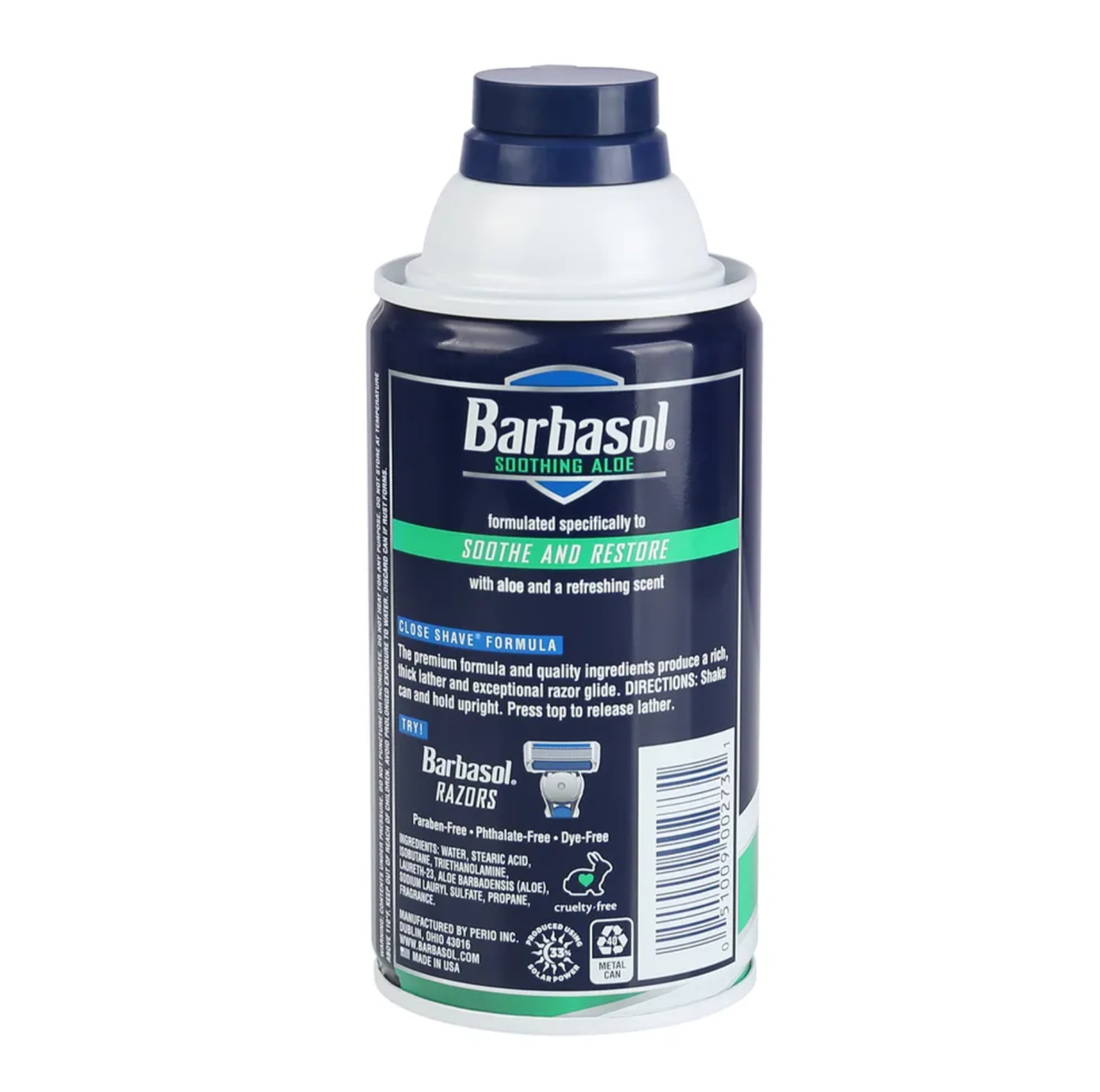 Крем-пена для бритья Barbasol смягчающая с экстрактом алоэ Soothing Aloe, 283 г - фото 2 - id-p189756571