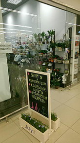 Штендер с цветочницами для цветочного магазина "July" 2