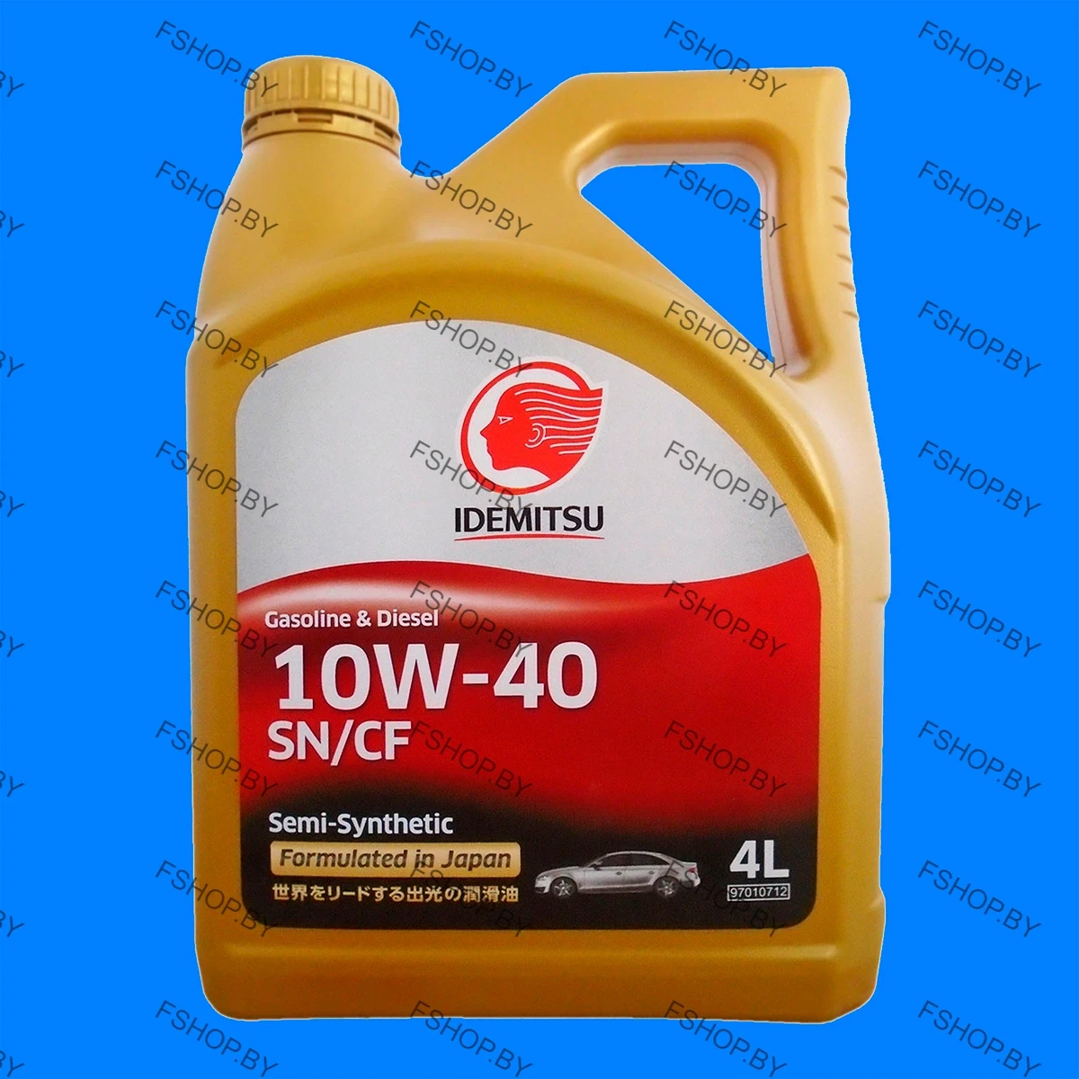 IDEMITSU 10W40 полусинтетика - 4 литра Синтетическое моторное масло для бензиновых и дизельных двигателей - фото 1 - id-p189770710