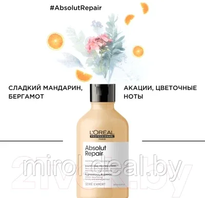 Шампунь для волос L'Oreal Professionnel Serie Expert Absolut Repair Gold Quinoa+Protein - фото 4 - id-p145183900