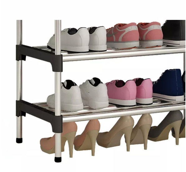 Полка для обуви металлическая 5 ярусов Easy Shoe Rack / Этажерка 110х55х30см. / Обувница напольная, 15 пар - фото 4 - id-p189771083