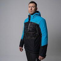 Куртка спортивная мужская утепленная Nordski Mount (черный/синий) (арт. NSM434170)