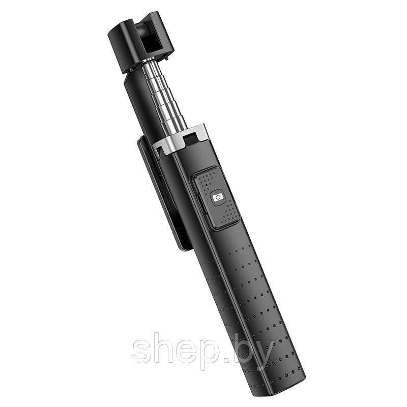 Монопод для селфи Hoco K18 Беспроводной Bluetooth , пульт, цвет: черный - фото 5 - id-p189834683