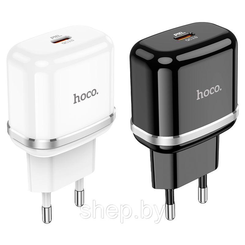 Сетевое зарядное устройство Hoco N24 (PD20W Type-C) цвет: белый , черный - фото 4 - id-p189835547