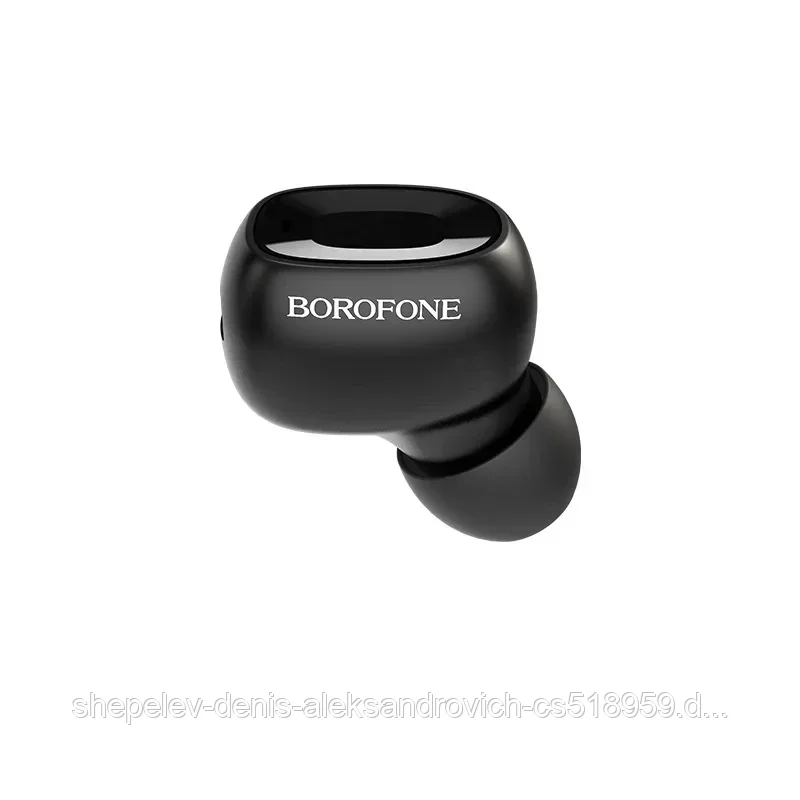 Bluetooth-гарнитура BOROFONE BC28 (BTV5.0, 40мАч, 4 часа в режиме музыки/разговора) цвет: черный . белый