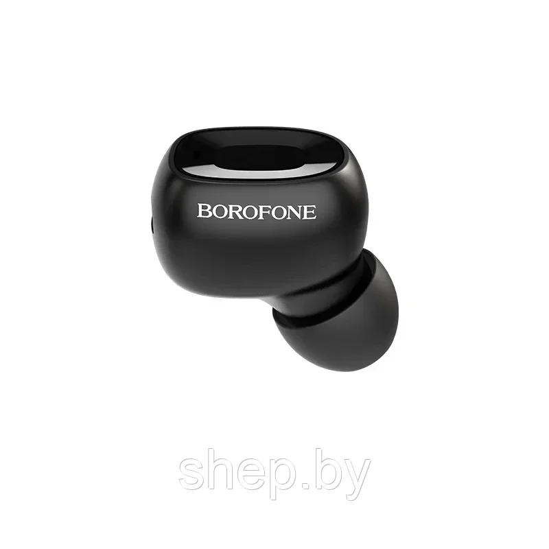 Bluetooth-гарнитура BOROFONE BC28 (BTV5.0, 40мАч, 4 часа в режиме музыки/разговора) цвет: черный . белый - фото 1 - id-p189836424