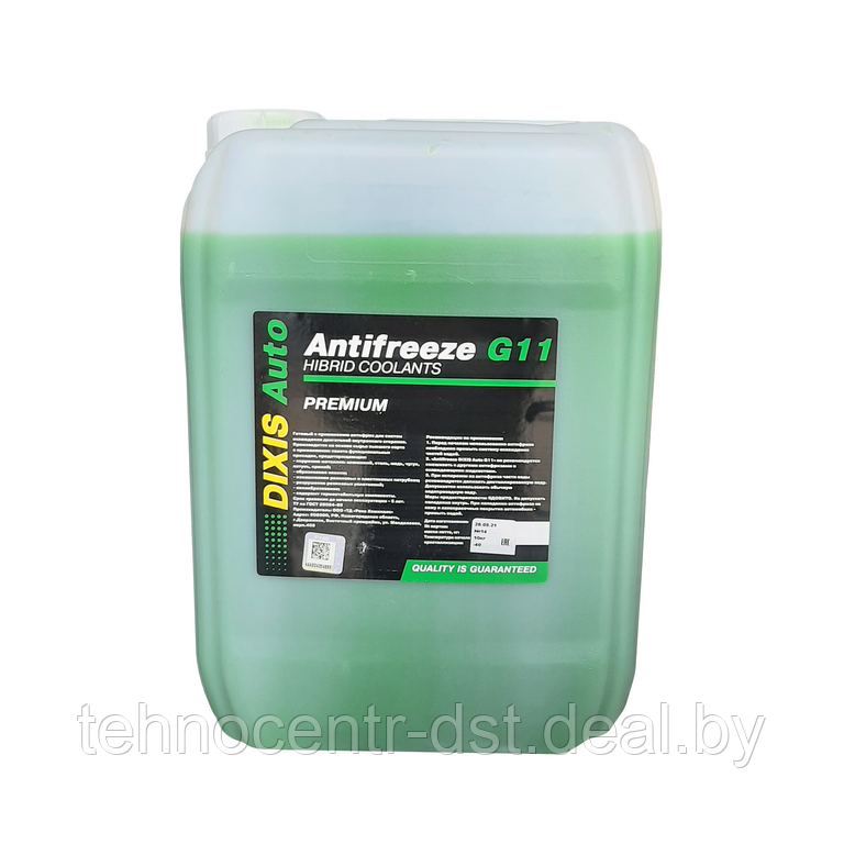 Антифриз Antifreeze Dixis Auto-40 G11 зеленый (по ГОСТ) этиленглюколь 10 кг