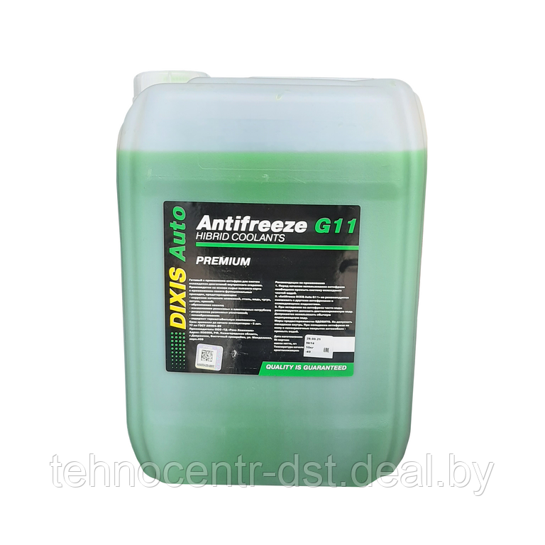 Антифриз Antifreeze Dixis Auto-40 G11 зеленый (по ГОСТ) этиленглюколь 10 кг - фото 1 - id-p189839970